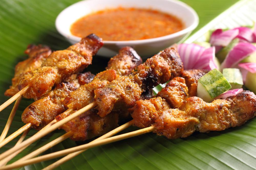 A Singapore Classic: Satay Sticks and Otah