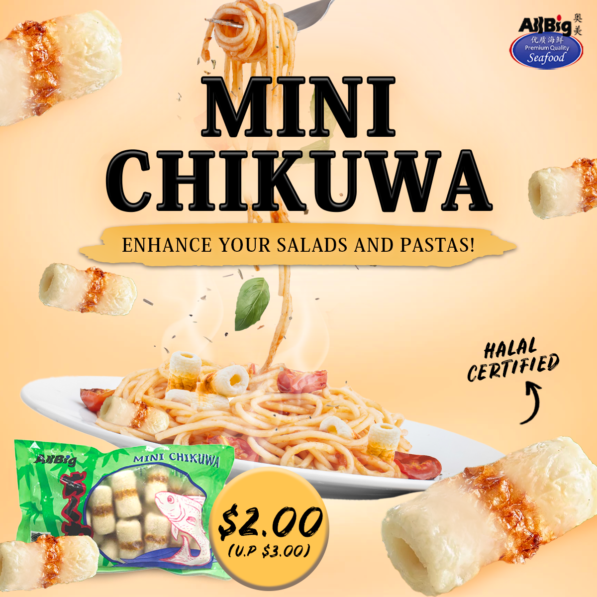 Mini Chikuwa (250G) - All Big Frozen Food Pte Ltd