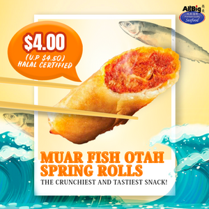 Muar Fish Otah Spring Roll (14 Pcs) - All Big Frozen Food Pte Ltd